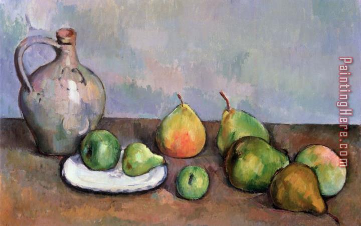 Paul Cezanne Still Life with Pitcher and Fruit